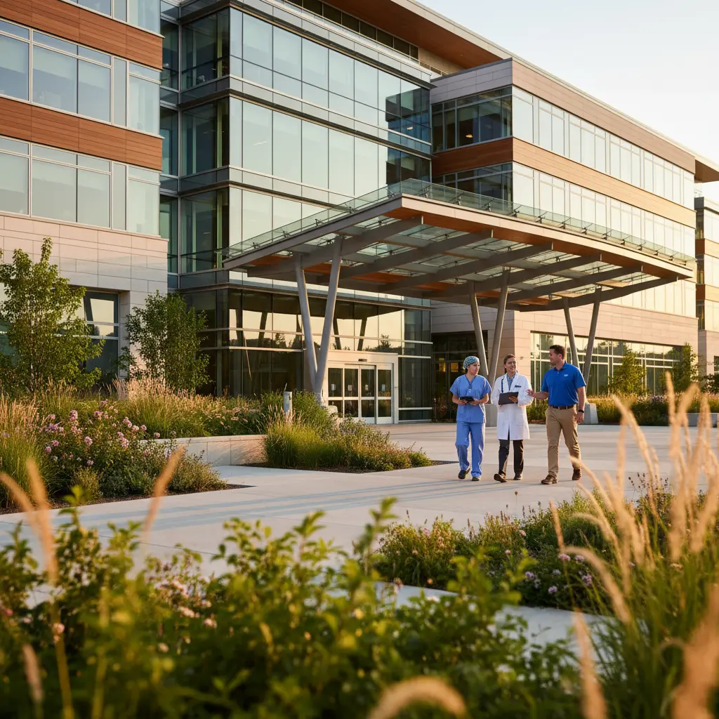 Diverse medical team of healthcare professionals